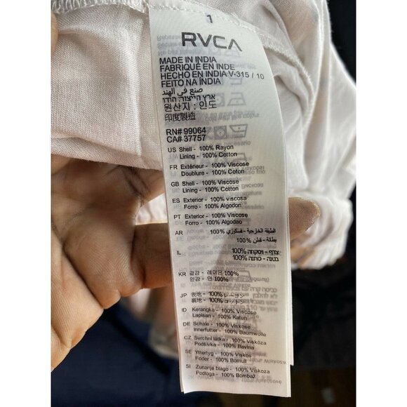 NWT‎ RVCA Womens LG Striped Sleeveless Set Outfit B - Picture 10 of 12